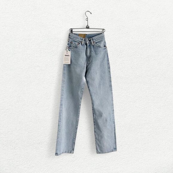 Levi’s Vintage Clothing 1950’s 701 Jeans High-Waisted Straight Fit Lot # 701 - Picture 1 of 8